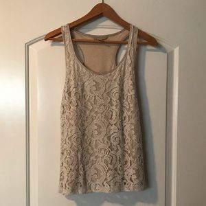 Banana Republic Sleeveless Lace Blouse